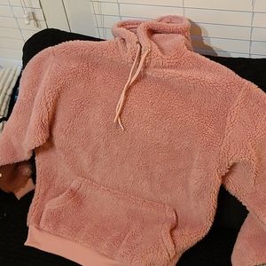 Pink Vintage Asos Fluffy Hoodie